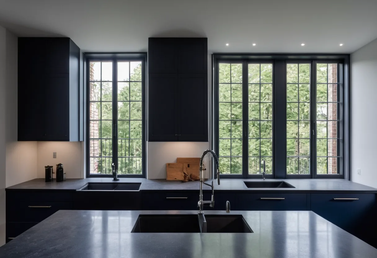Plan de travail en marbre, granit & quartz